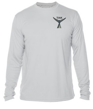 Tak Waterman | NJ Striper Solar Tech | Long Sleeve T-Shirt | Grey