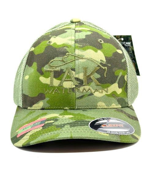 Tak Waterman | Flex Fit Trucker Hat Tropic Camo