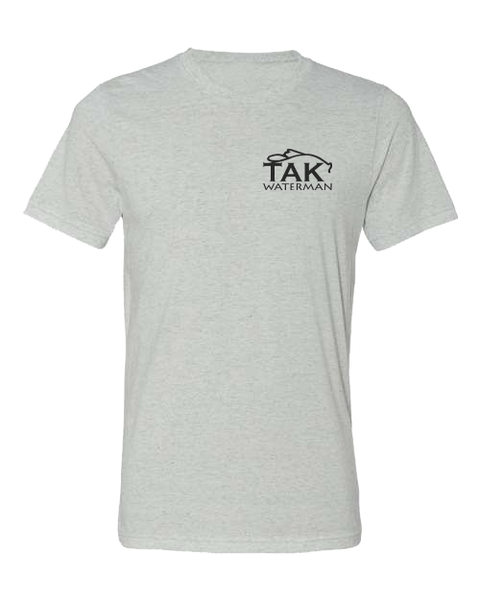 Tak Waterman | Massachusetts Striper tri blend T-Shirt | Grey