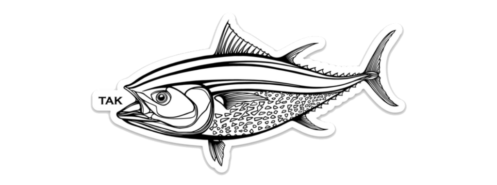 TAK Bluefin Tuna Decal***Free Shipping for decal orders only***