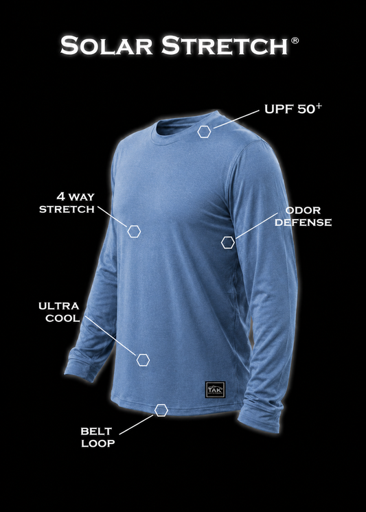 Solar Stretch® Performance LS Shirt | Navy