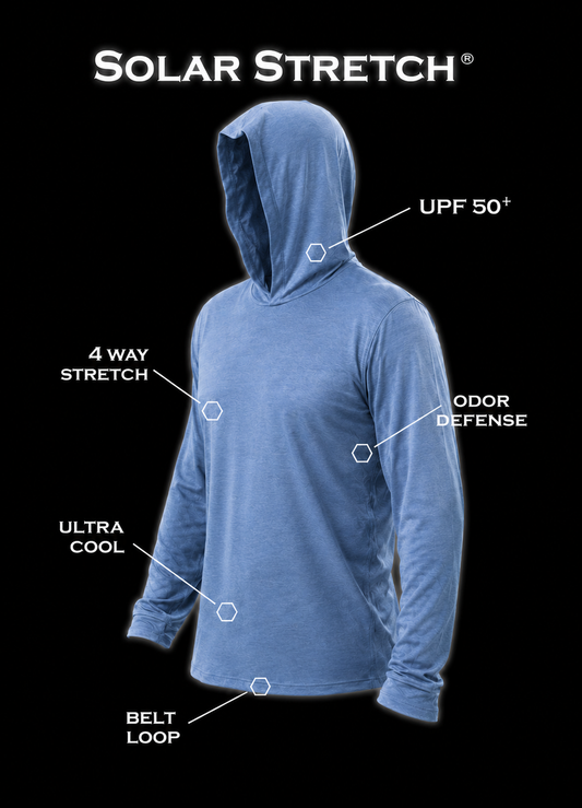 Solar Stretch® Performance Hoodie | Navy