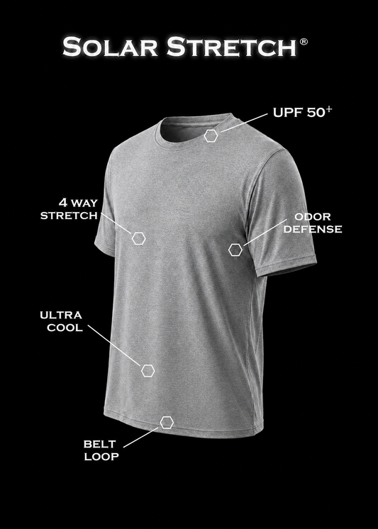 Solar Stretch® Performance T-Shirt | Grey