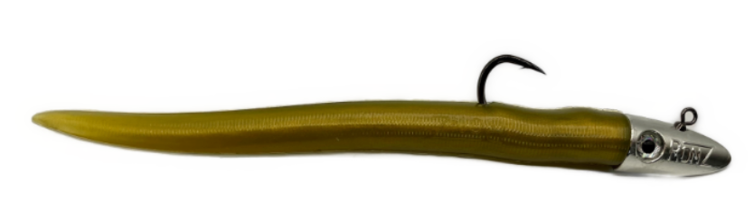 RonZ | Original Series Rigged Soft Baits Big Game Series MHD | Olive Metallic