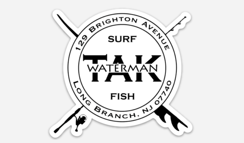 TAK Waterman Surf n Fish Shop Decal***Free Shipping for decal orders only***