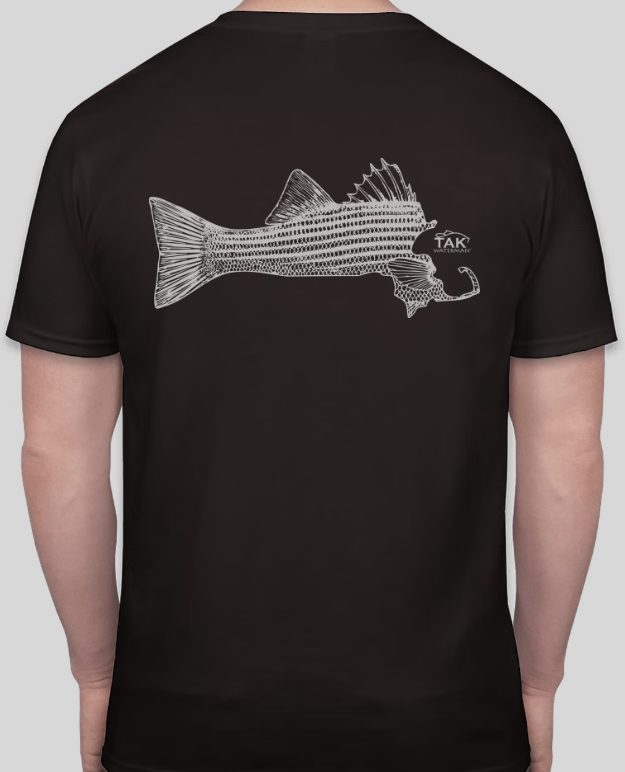 Tak Waterman | Massachusetts Striper T-Shirt | Black Black / S